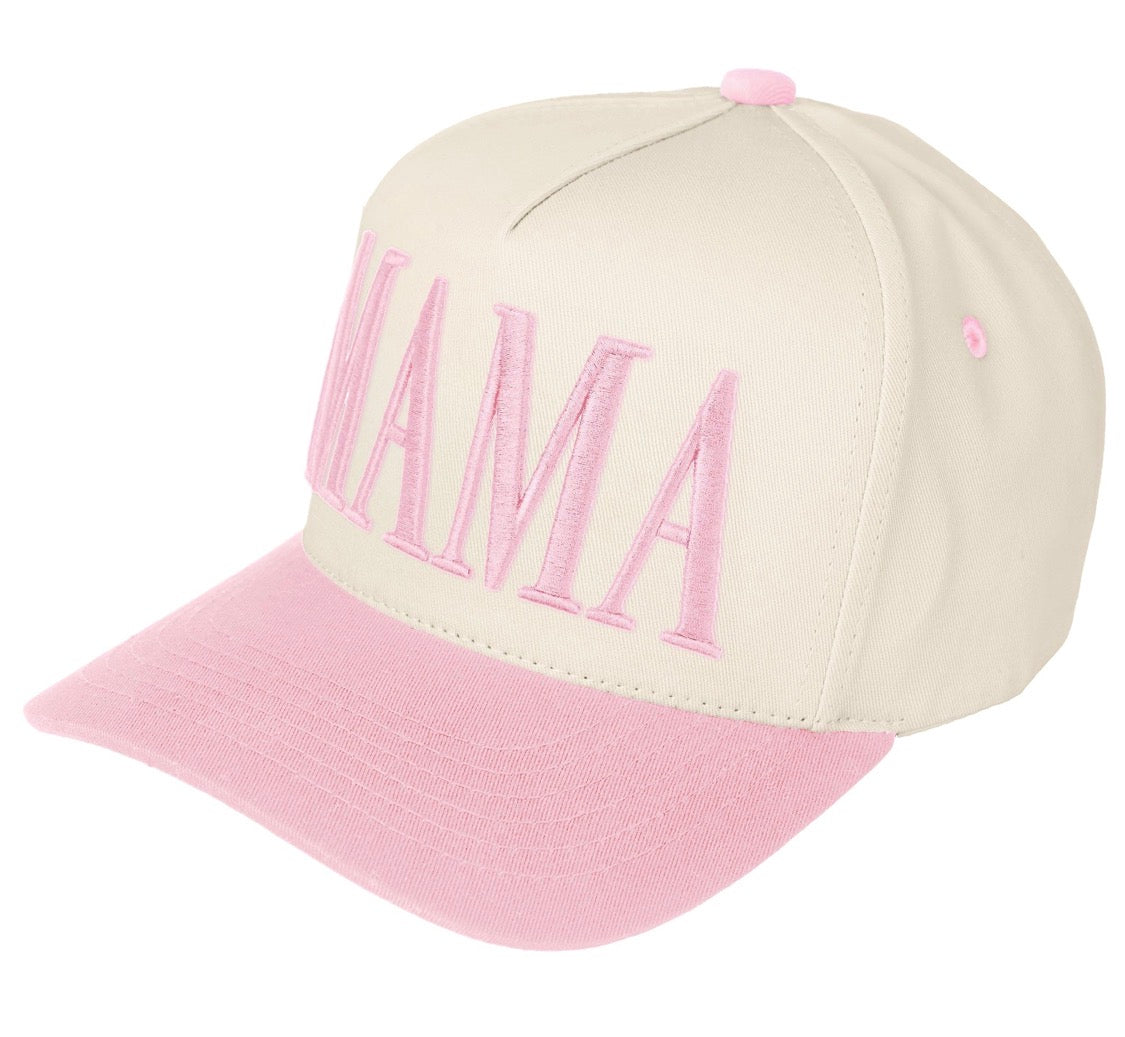 Puff Embroidered Mama's Trucker Hat