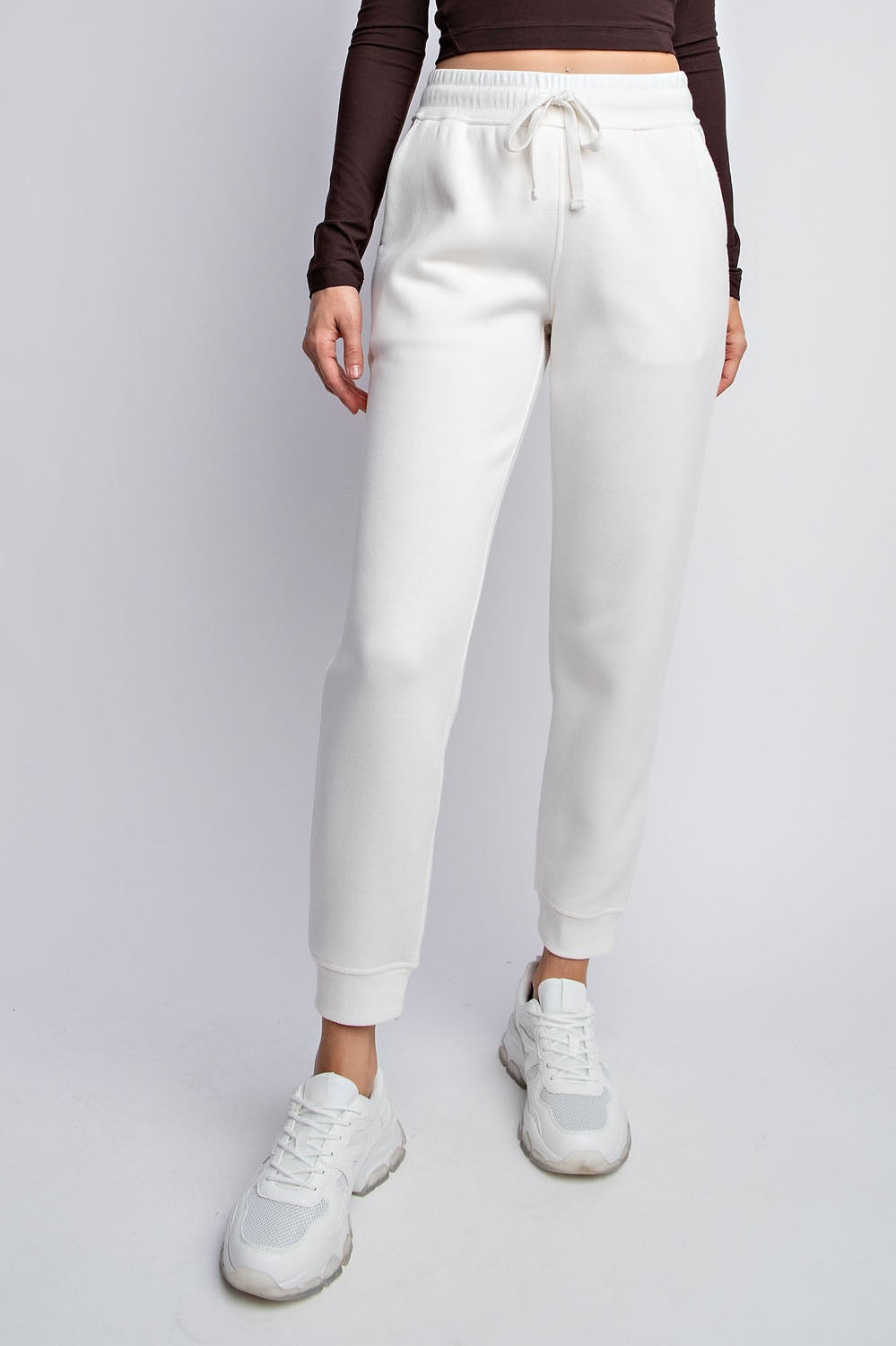 Ivory French Sweatpants with Pocket