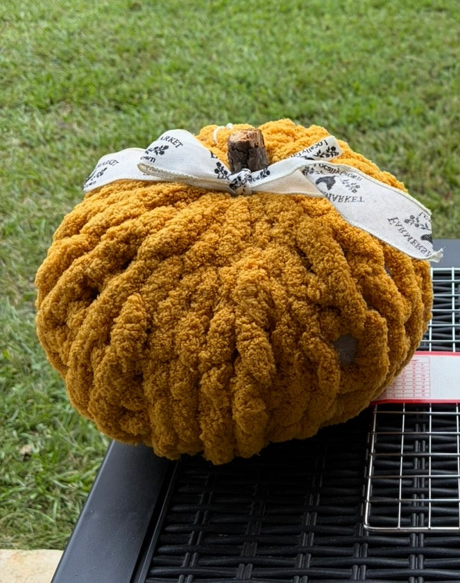 Handknit Pumpkin Decor