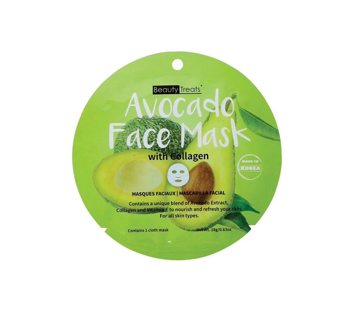 AVOCADO FACE MASK WITH COLLAGEN