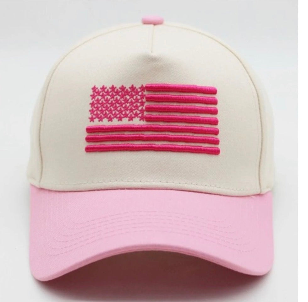 American Flag Trucker Hat