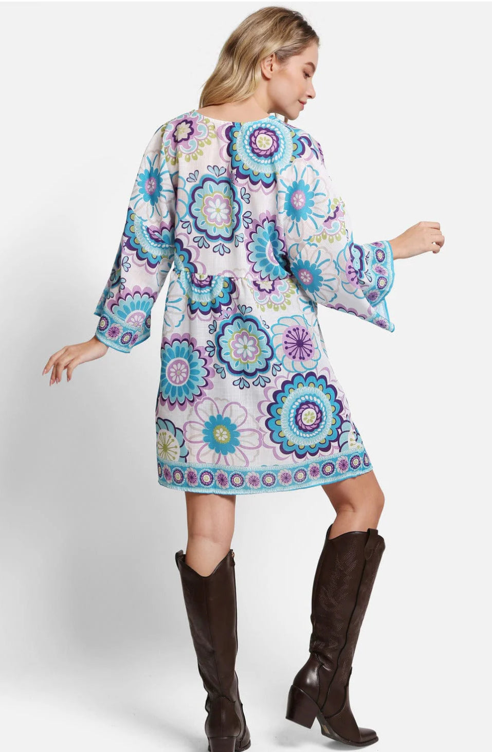 Tiffany Floral Print Cover Up Dress